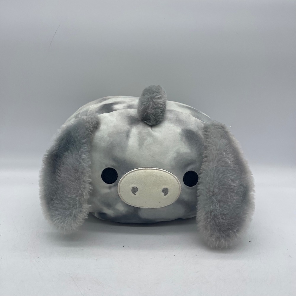 Squishmallows STK11 #368-3 Stackable Jason Donkey 12 Inch Grey Tie Dye Plush Toy